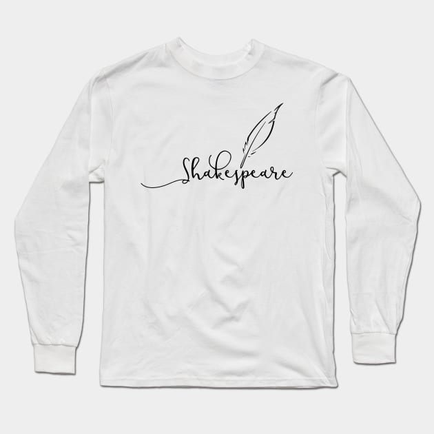 Shakespeare Long Sleeve T-Shirt by mariansar